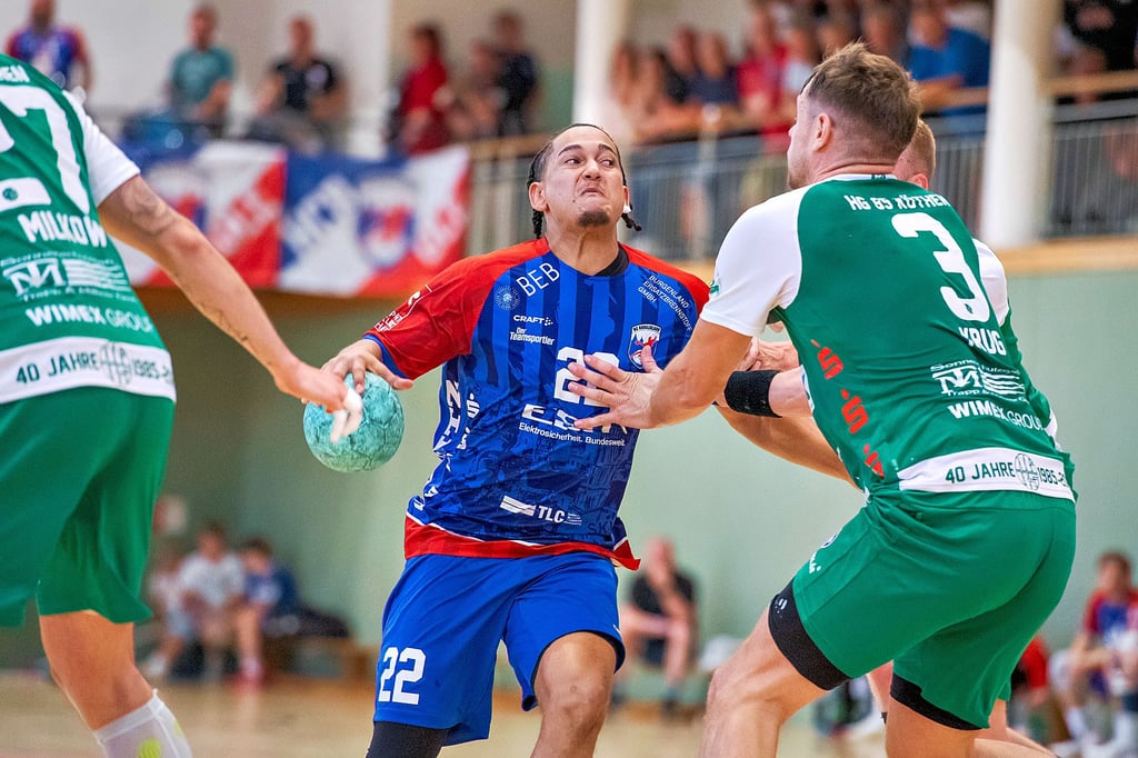 Thato Weiß gewann sein erstes Punktspiel mit seinem neuen Club, dem HCB, am Samstag in Plotha.