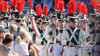 Der Radeberger Spielmannszug nimmt beim 30. Tag der Sachsen am Festumzug auf dem Marktplatz teil. Der Tag der Sachsen ist das größte Volksfest im Freistaat.