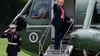 US-Präsident Donald Trump flog zum Finale der US Open nach New York.