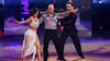 „Let's Dance“-Profitänzer Anastasia (l.) und Sergiu Maruster (r.) haben ihre Traumhochzeit gefeiert. Mit Ex-Turnprofi Fabian Hambüchen (M.) ertanzte sich „Nastia“ den dritten Platz.