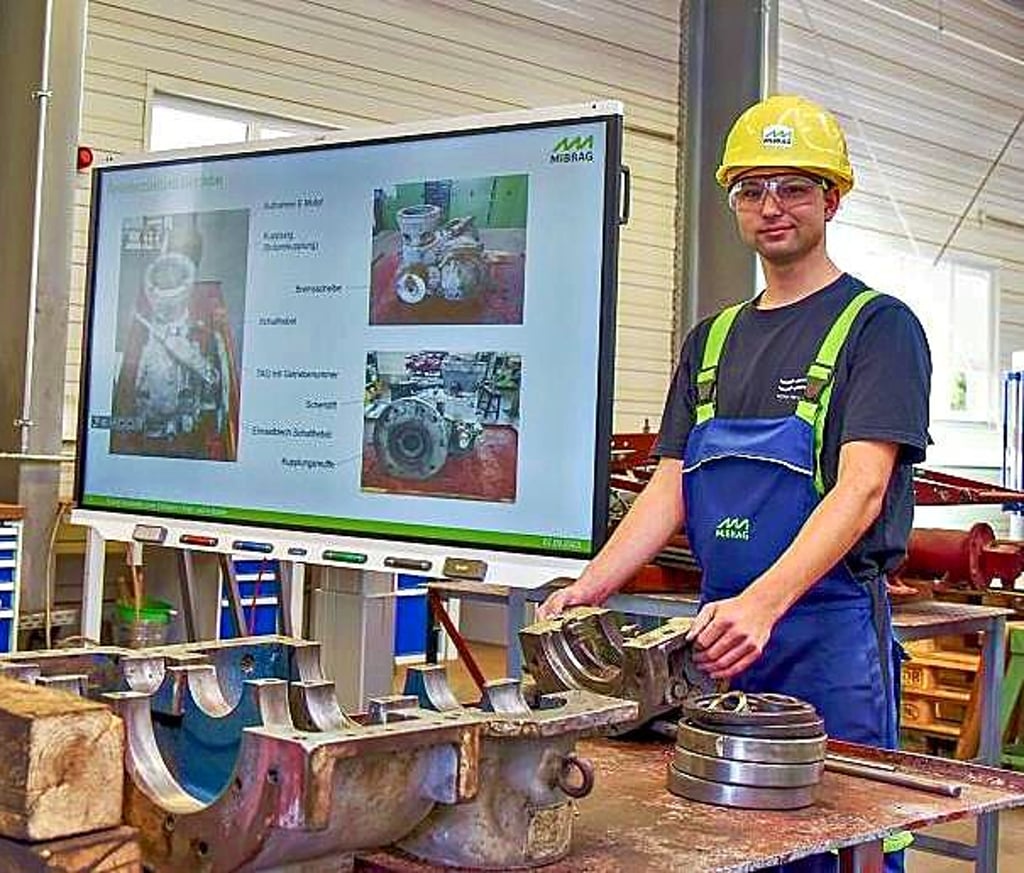 Ausbildung bei Mibrag: Kim Trummer begann im Jahr 2023 seine Ausbildung.