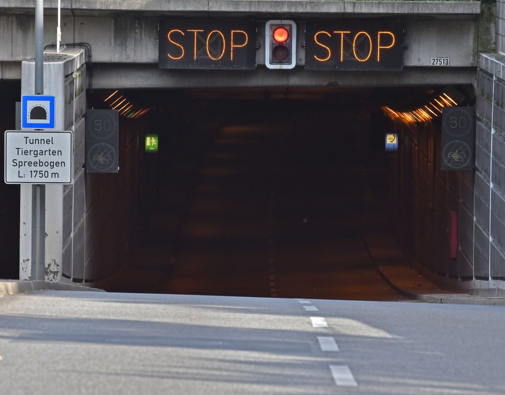 Der Tiergartentunnel war erst in der vergangenen Woche zeitweise gesperrt. (Archivbild)