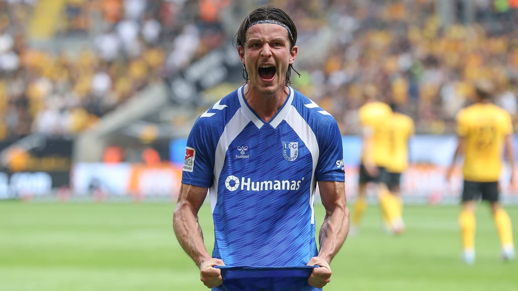 Jean Hugonet ist auch in dieser Saison Stammkraft beim 1. FC Magdeburg.