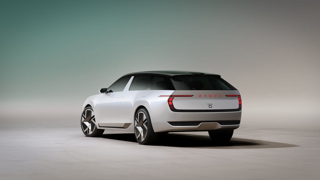 Das Konzeptauto Vision O zeigt, wie sich Skoda einen Kombi der Zukunft vorstellt.