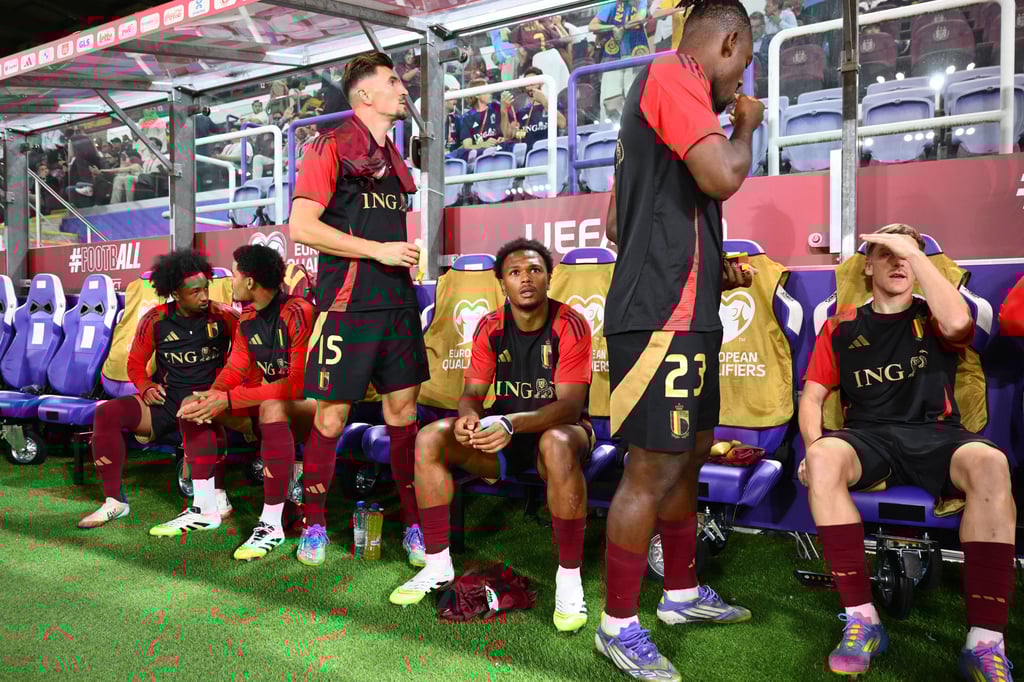Loïs Openda musste bei Belgien mit der Bank vorliebnehmen.