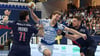Ex-SCM-Profi Janus Dadi Smarason ist mit Pick Szeged genauso wie das PSG-Dup Elohim Prandi (l.) und Kamil Syprzak Gruppengegner des SC Magdeburg.