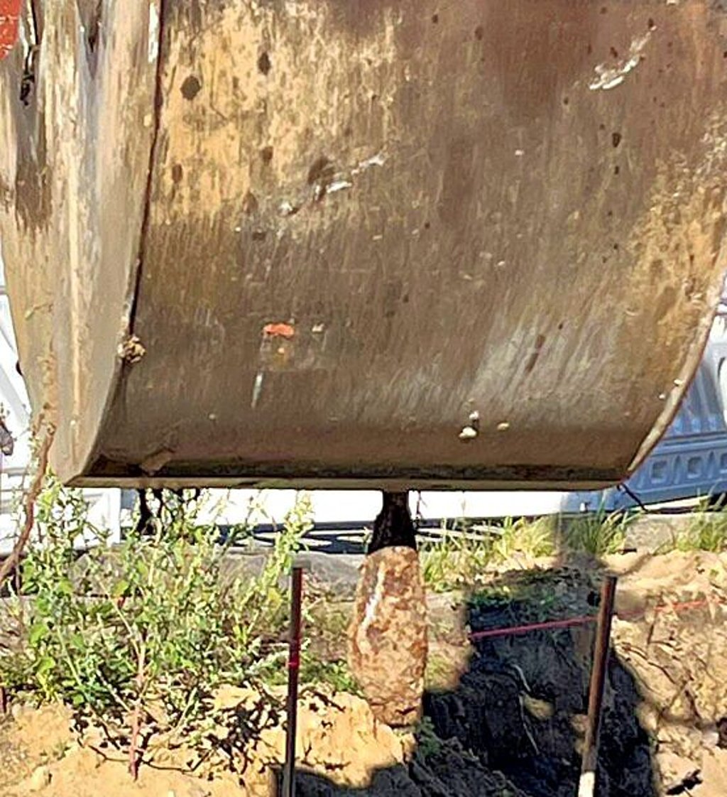 Eine Wurfgranate ist bei Bauarbeiten in Henningen entdeckt worden.