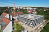 Platz für innovative Ideen: Im Rohbau ist das mittlerweile neunte Gebäude auf dem halleschen Weinberg Campus fertig.