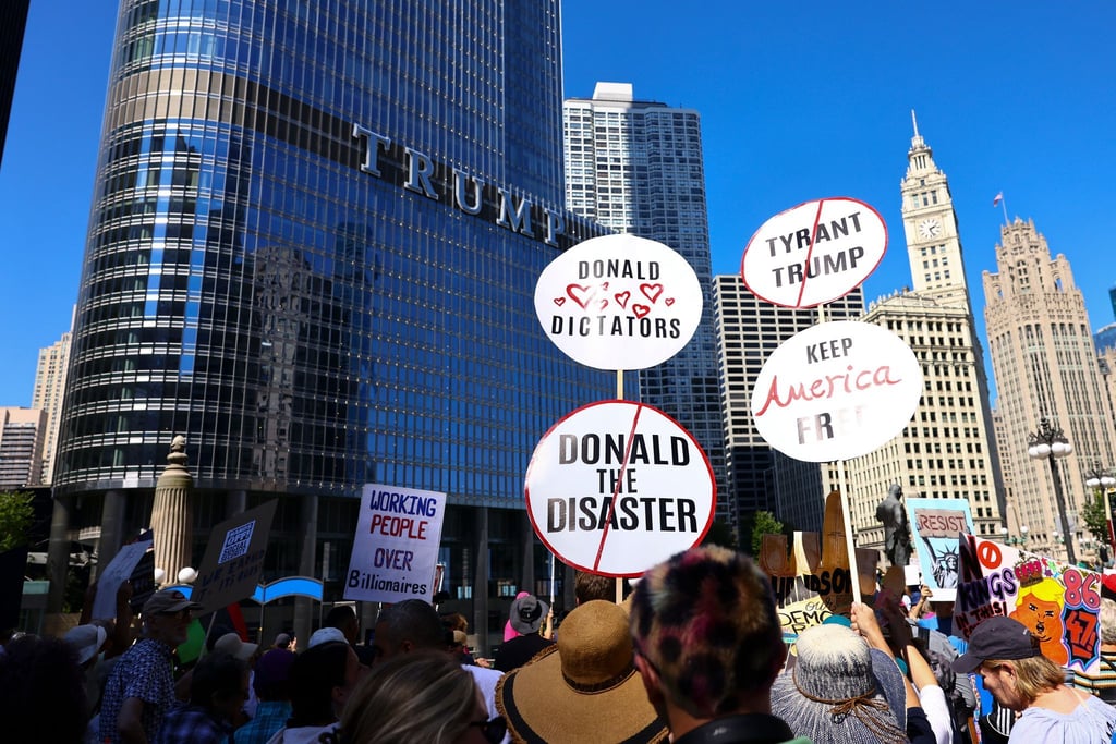 In Chicago gab es jüngst Proteste gegen Trump. (Archivbild)