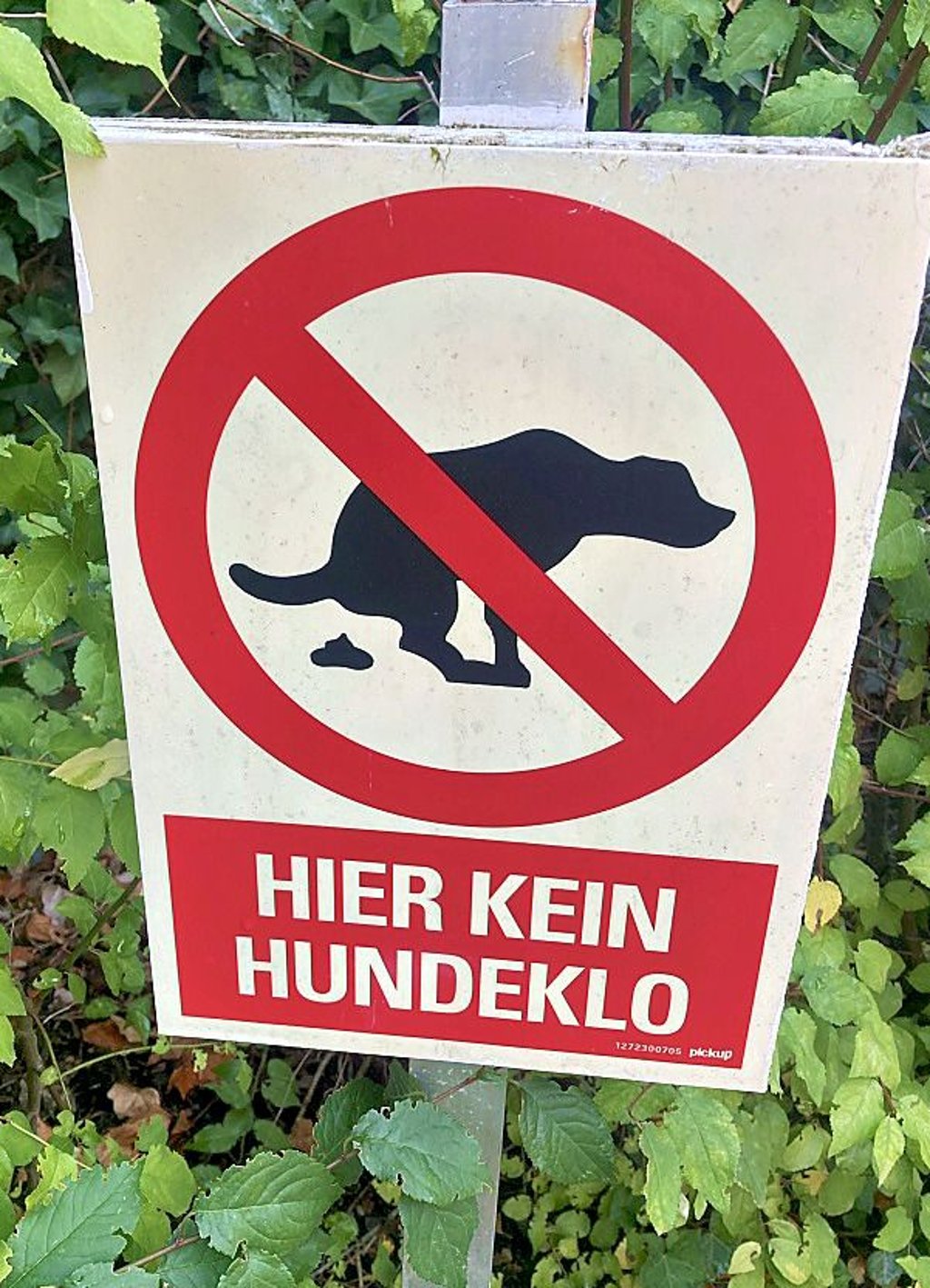 Etliche Bürger haben solche Schilder vor ihren Häusern zu stehen.