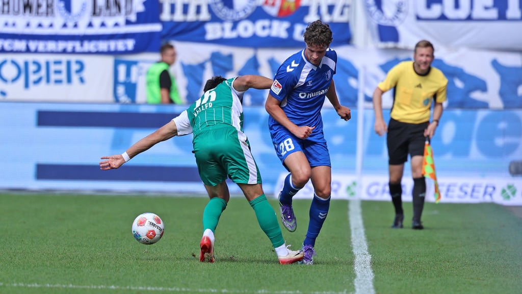 Max Geschwill (r.) ist einer von vier Leihspielern des 1. FC Magdeburg.