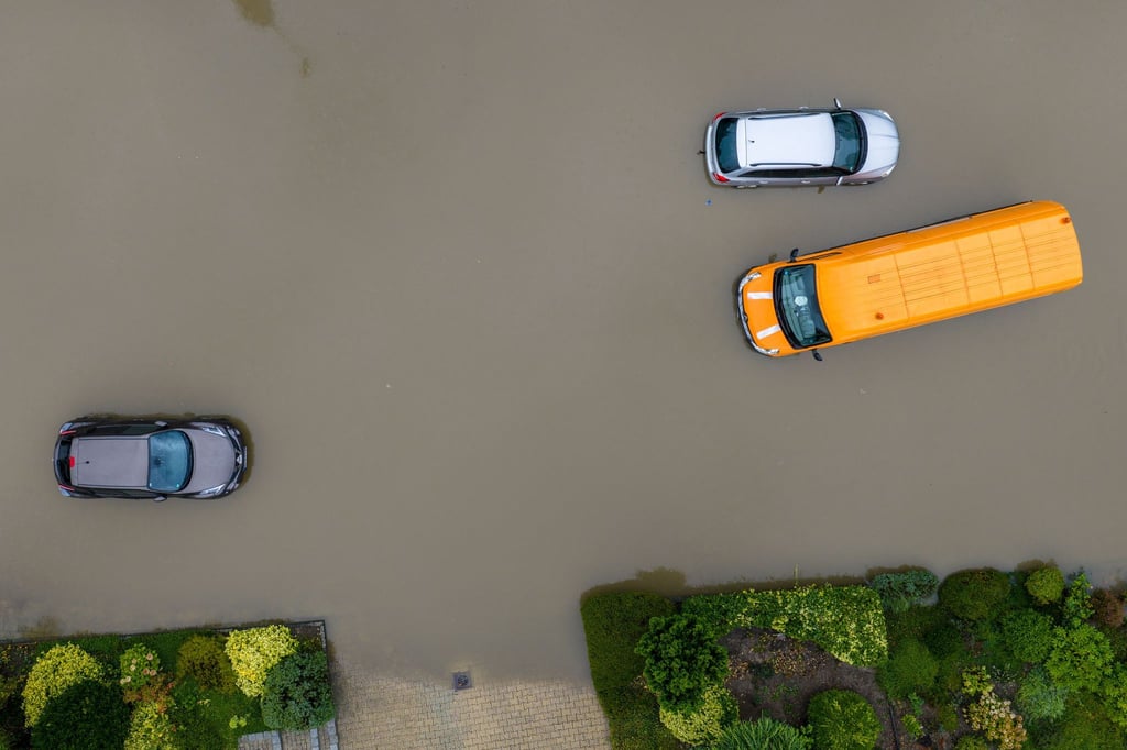 Besonders viel Regen fiel am Niederrhein.