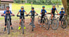 Die elfjährigen Paul (v.l.n.r.), Hannes, Tom und Helena sowie der 13-jährige Arthur und der achtjährige Erik gehören zur Querfurter Mountainbike-Sportgruppe „Traildevils“ und starten am 13. September bei den Rennen im „Rookies Cup“ in Lodersleben. 