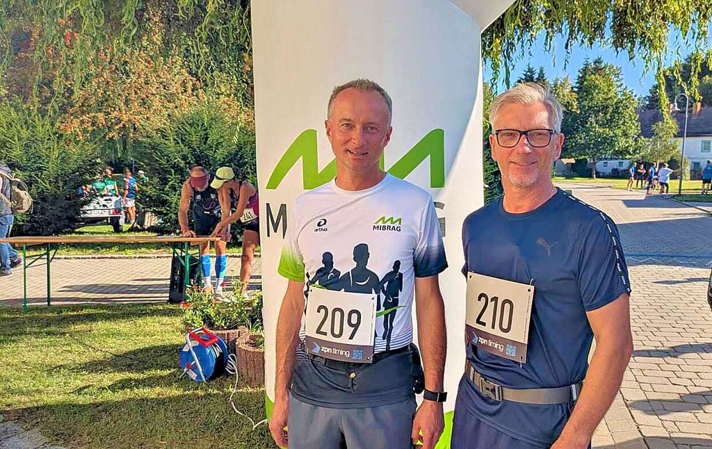 Robert Engelhardt (3. Platz AK M40) und Jörg Meyer (2. Platz AK M55) waren zum ersten Mal dabei und begeistert von der professionellen Ausrichtung.