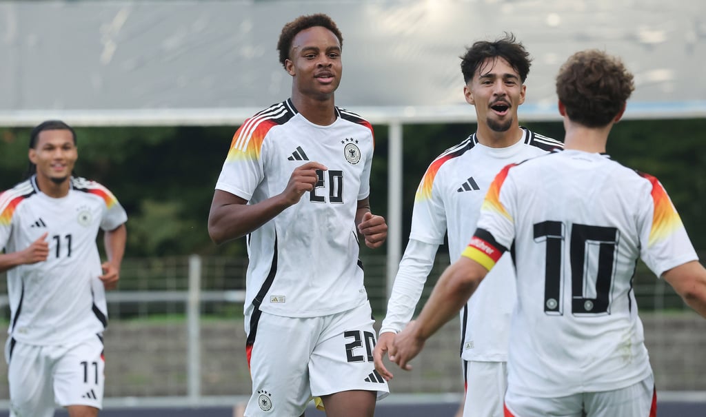 Assan Ouédraogo traf zum 1:0 für Deutschland.