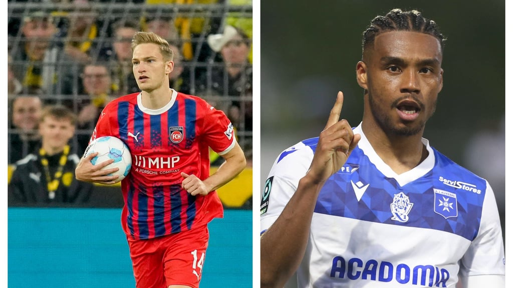 Maximilian Breunig und Ado Onaiwu wollen auch im Dress des 1. FC Magdeburg Tore erzielen.