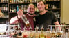Marcus Wolff (li.) und Martin Kramer beim jüngsten Whiskystammtisch in Charles Bar