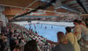 Blick in die neue Wolfgang-Lakenmacher-Halle in Magdeburg. Der Internetempfang ist dort aktuell schlecht.