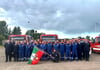 Diese Jugendlichen aus Magdeburg haben in zwei Gruppen die höchste Auszeichnung für die Jugendfeuerwehr, die Leistungsspange, geholt. 