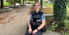 Die 26-jährige Polizistin Amy Leps ist die neue Kontaktbeamtin im Westen Magdeburgs. 