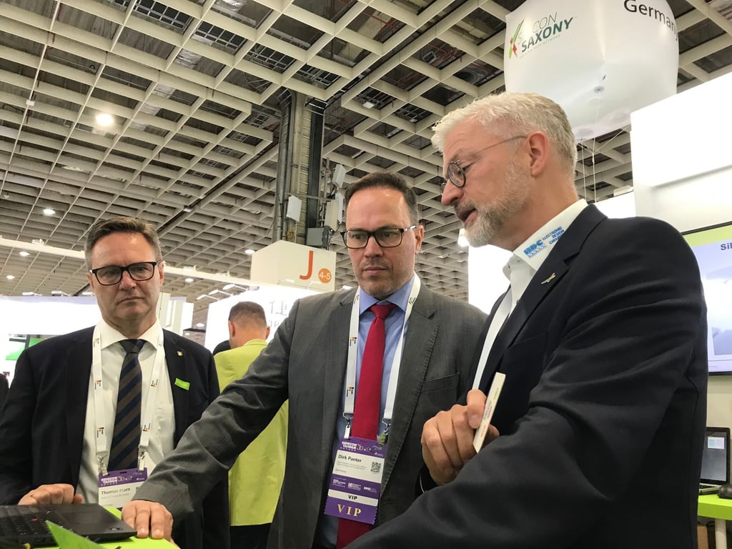 Sachsens Wirtschaftsminister Panter sieht die Messe in Taiwan als Bühne für sein Bundesland.