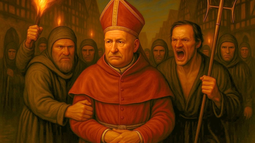 Die Darstellung der Gefangennahme des Erzbischofs von Magdeburg.