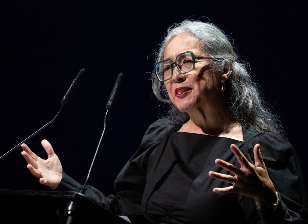 Schriftstellerin Cristina Rivera Garza eröffnete das Festival.