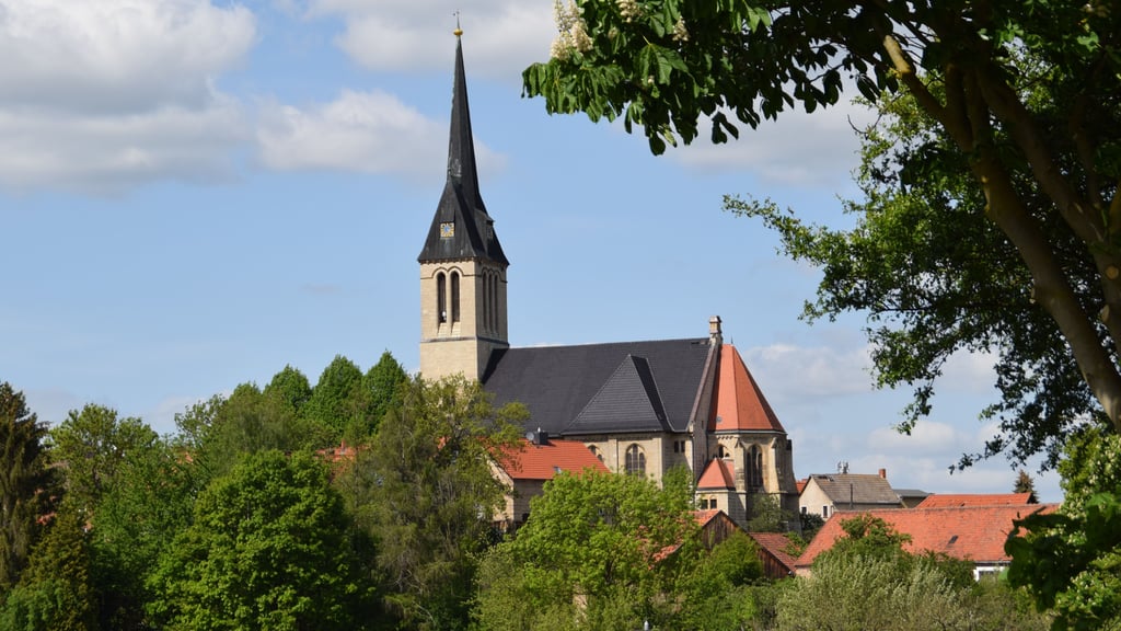 Am Denkmaltag können Besucher den Turm der Kirche St. Bonifatius in Ditfurt besichtigen. Aus ihm hat man einen weiten Blick über den Vorharz.