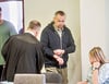 Der Beschuldigte zum Prozessauftakt in Dessau. 