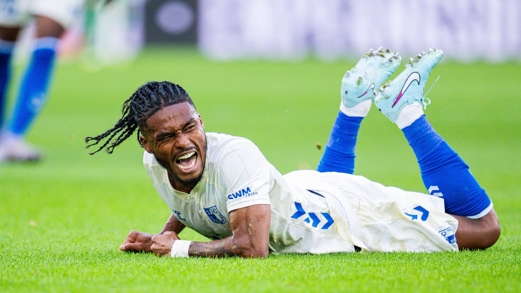 Neutzugang Ado Onaiwu und die anderen Magdeburger beendeten den Abend traurig.