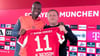 Der Stürmer wird im Bayern-Trikot mit der 11 auflaufen.