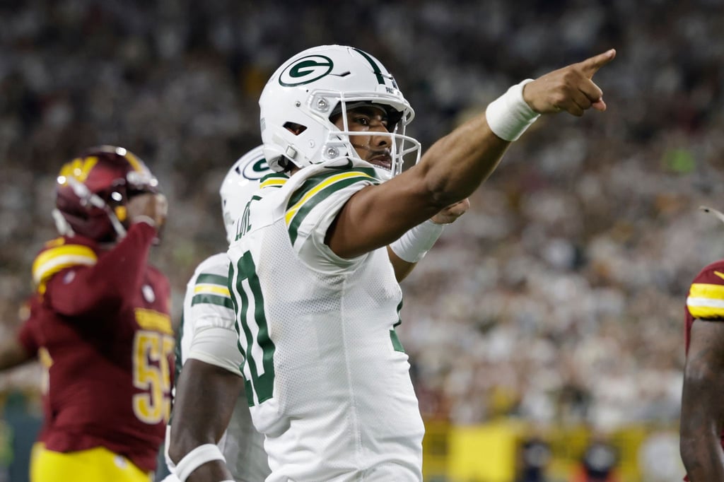 Packers-Quarterback Jordan Love darf jubeln.