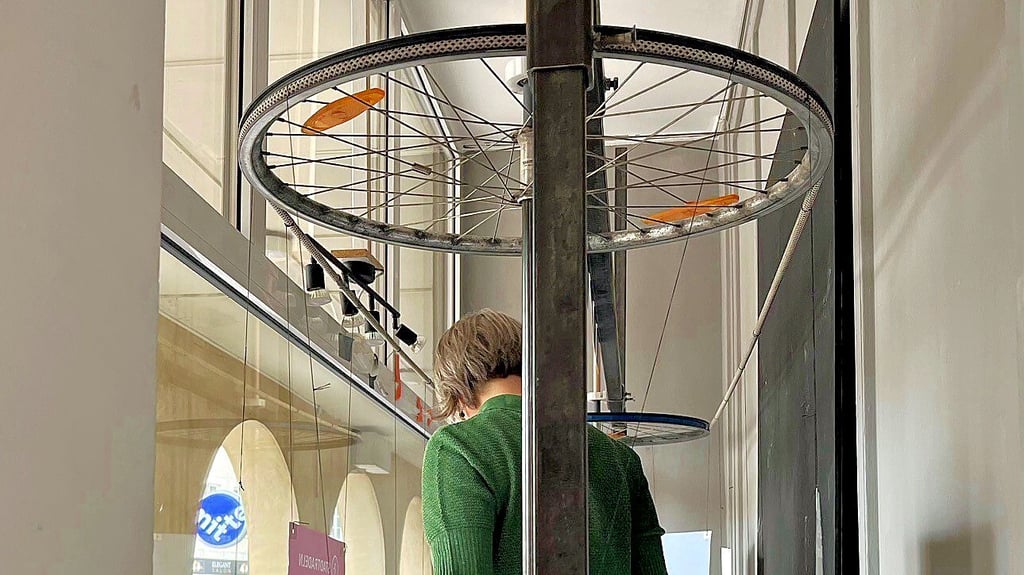 Blick in das Innenleben des Mechanischen Schaufensters.