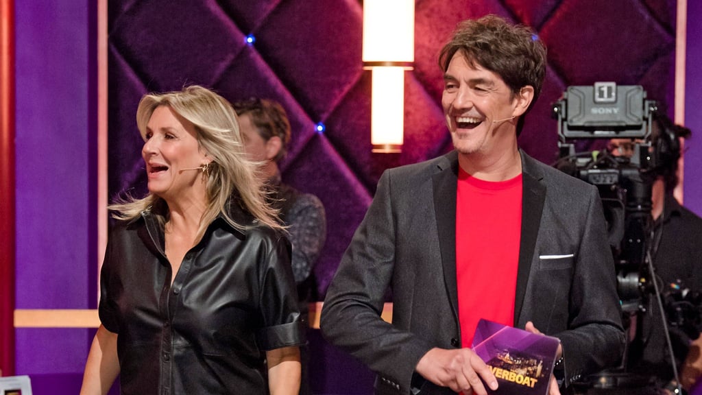 Kim Fisher und Matze Knop moderieren die Sendung "Riverboat" am Freitag, dem 19. September 2025, im MDR.