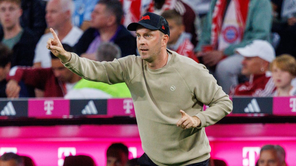 Ole Werner im Bundesliga-Spiel gegen den FC Bayern.