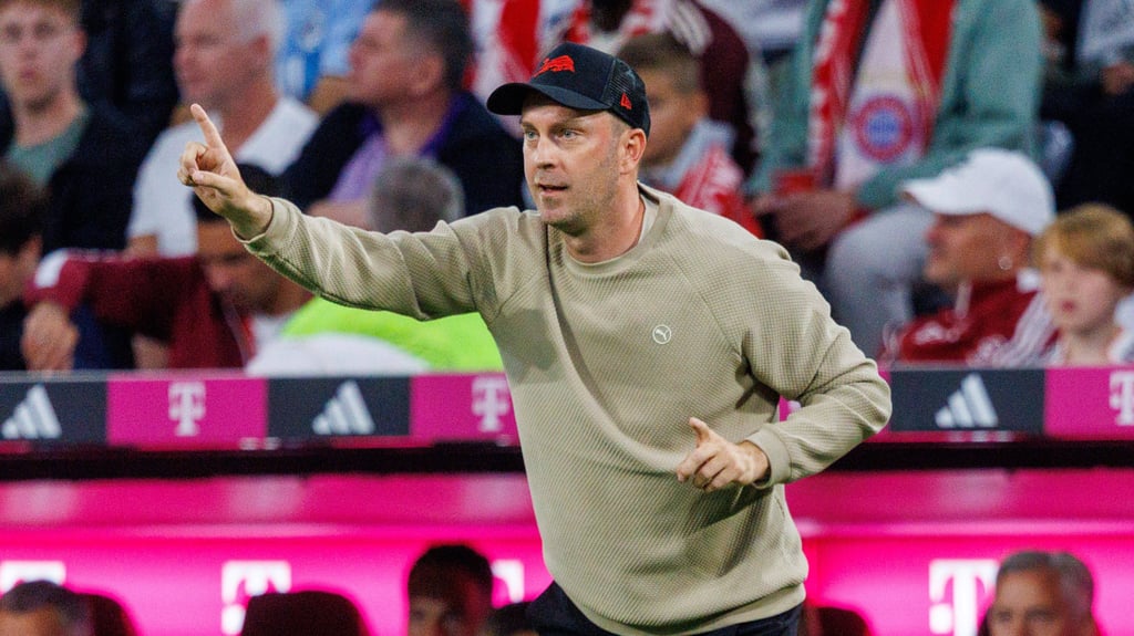 Ole Werner im Bundesliga-Spiel gegen den FC Bayern.
