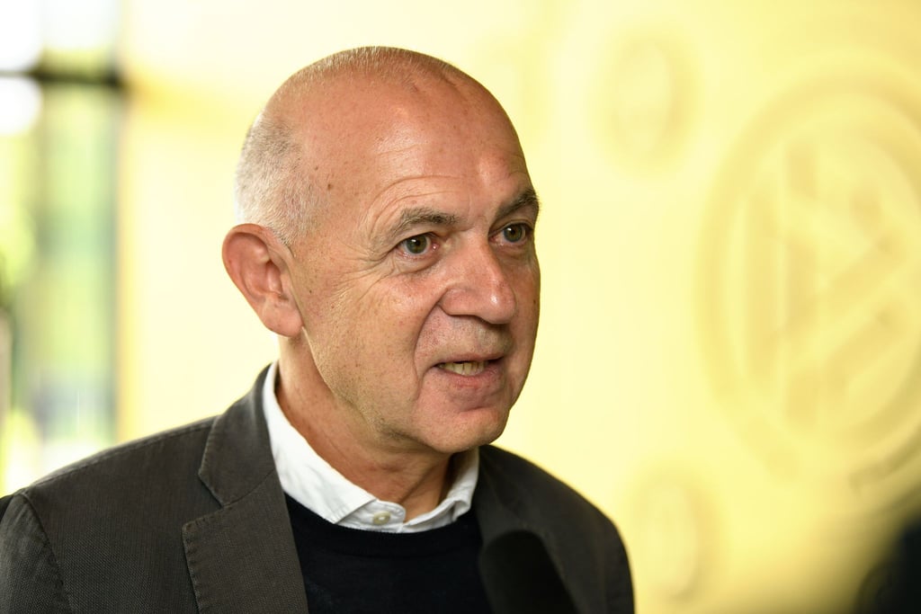 DFB-Präsident Bernd Neuendorf stellte die Initiative vor. (Archivbild)