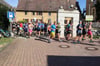 Hunderte Läufer waren beim Auftakt des Saalekreislaufs in Morl dabei. 