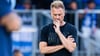 Ein Foto von Markus Fiedler, das Bände spricht: Es läuft nicht beim 1. FC Magdeburg.