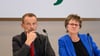 Die bisherige Doppelspitze des BSW Sachsen: Jörg Scheibe und Sabine Zimmermann. (Archivbild)