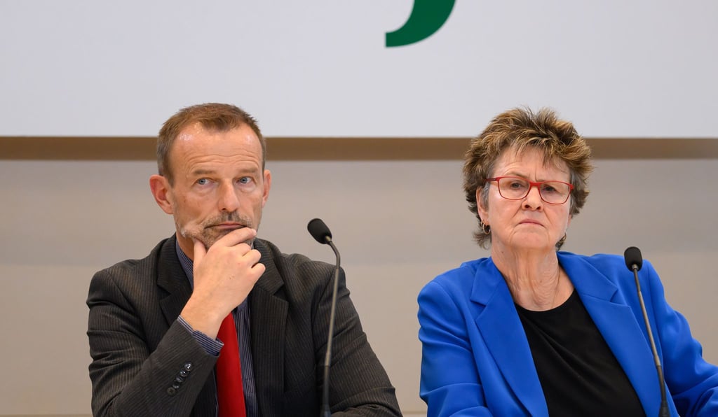 Die bisherige Doppelspitze des BSW Sachsen: Jörg Scheibe und Sabine Zimmermann. (Archivbild)