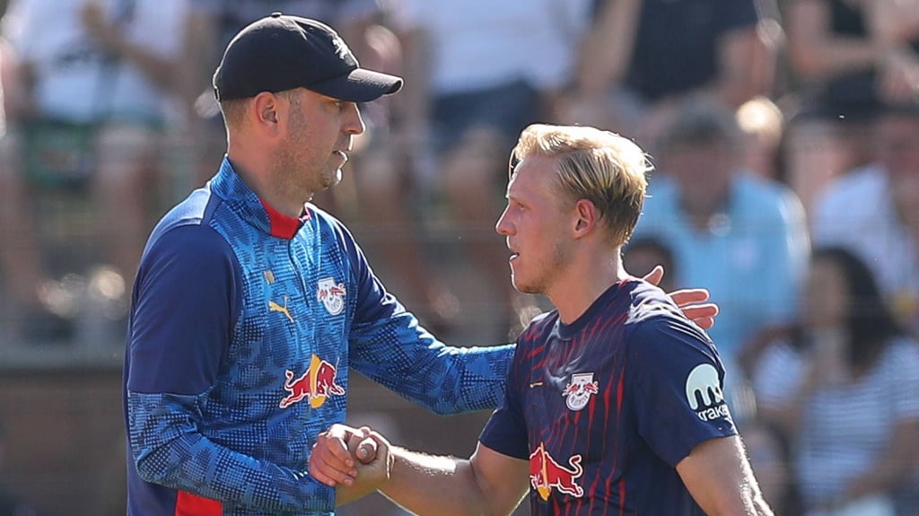 Ole Werner (l.) und Xaver Schlager.