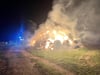 Strohdiemenbrand in Langeneichstädt