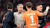 Kasper Hjulmand freut sich über ein gelungenes Debüt bei Bayer Leverkusen.