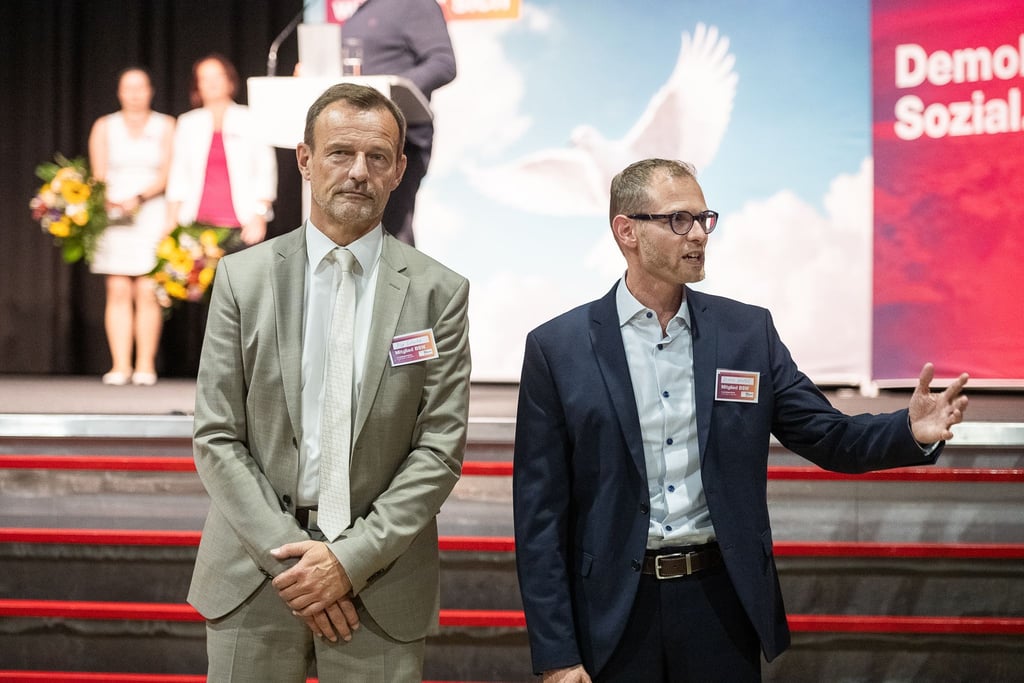 Die künftige Doppelspitze des BSW Sachsen: Jörg Scheibe und Ronny Kupke.