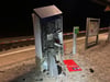Automatensprengung am Bahnhof Gommern.