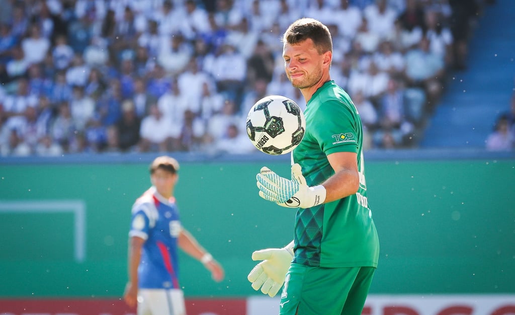 Wieder ohne Gegentor: Hansa-Torwart Benjamin Uphoff.