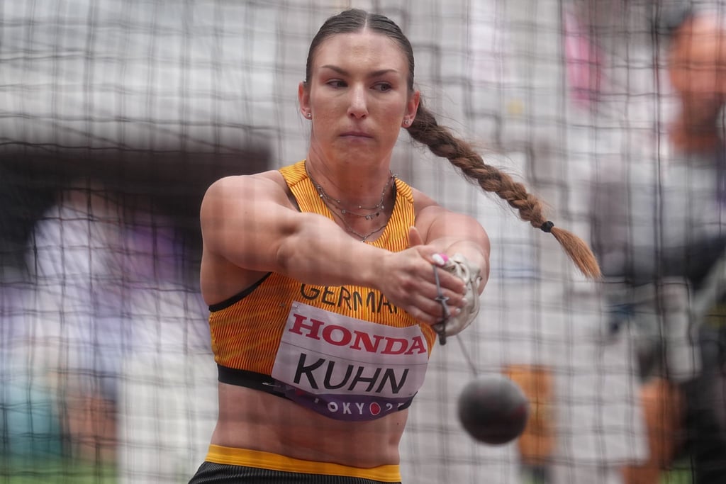 Im Hammerwurf-Finale: Aileen Kuhn.