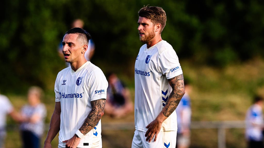 Marcus Mathisen (re.) fehlte beim Training am Montag. Am Samstag tritt der 1. FC Magdeburg gegen den FC Schalke 04 an.