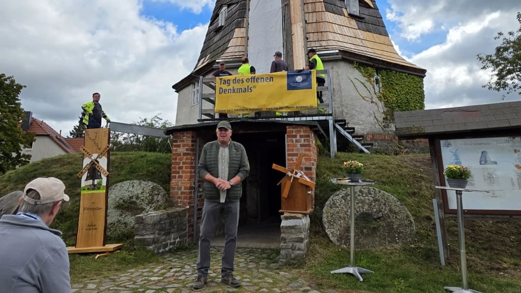 Nach 80 Jahren hat sich die Mühle in Jerichow wieder gedreht.